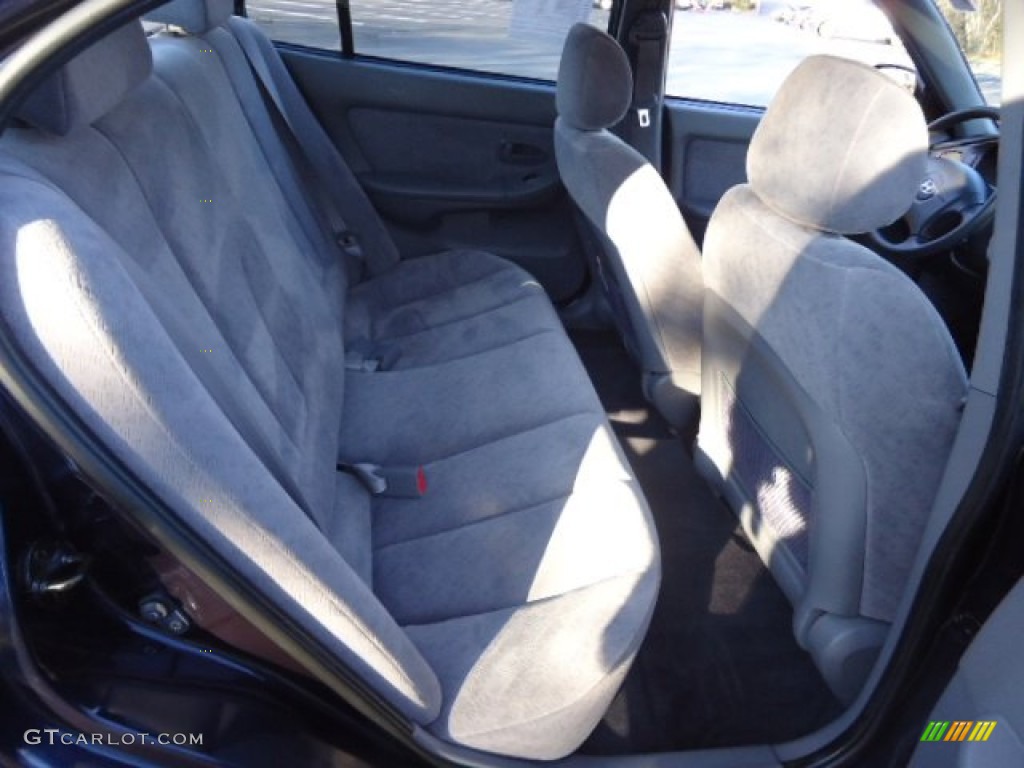 2004 Elantra GLS Sedan - Moonlit Blue / Gray photo #12