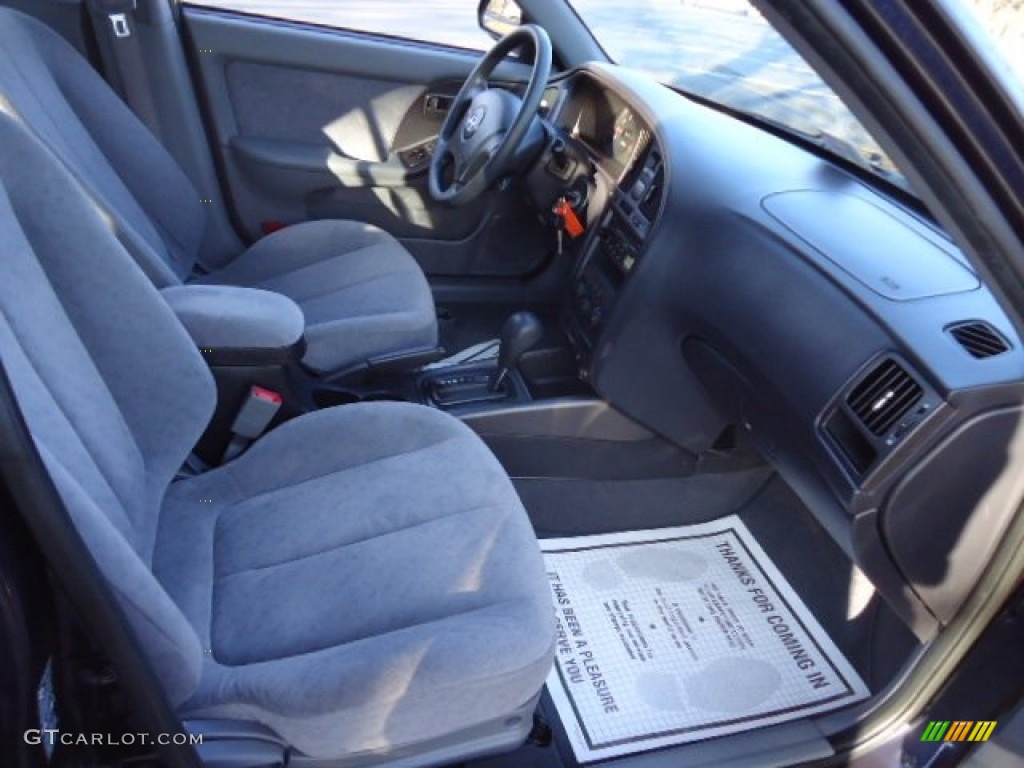2004 Elantra GLS Sedan - Moonlit Blue / Gray photo #13