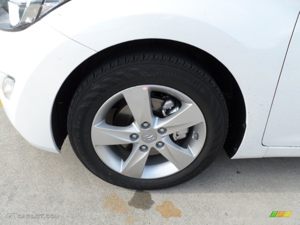 2012 Elantra GLS - Shimmering White / Beige photo #12