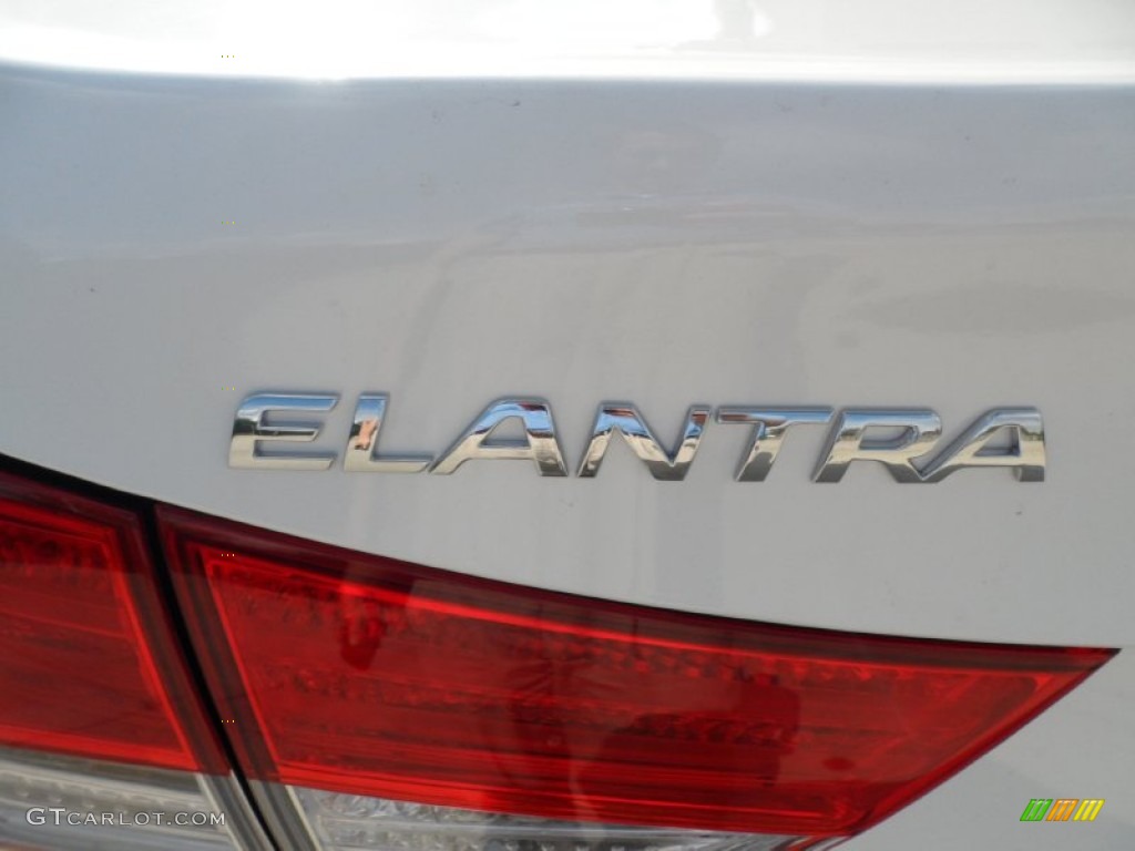 2012 Elantra GLS - Shimmering White / Beige photo #15