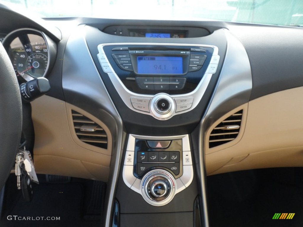 2012 Elantra GLS - Shimmering White / Beige photo #27
