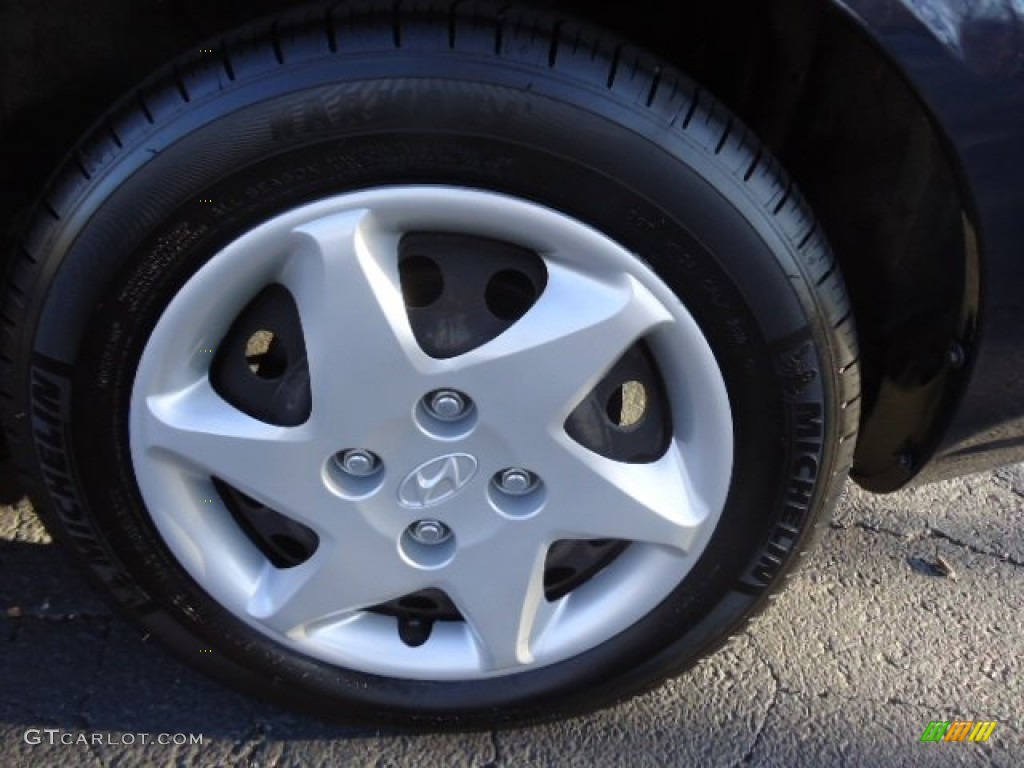 2004 Elantra GLS Sedan - Moonlit Blue / Gray photo #28