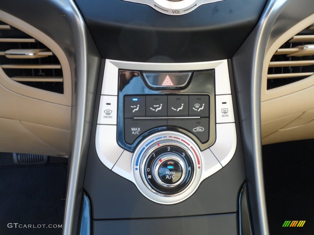 2012 Elantra GLS - Shimmering White / Beige photo #29
