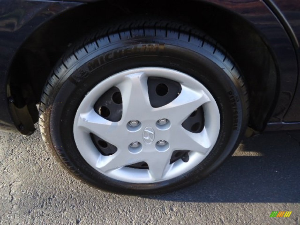 2004 Elantra GLS Sedan - Moonlit Blue / Gray photo #31
