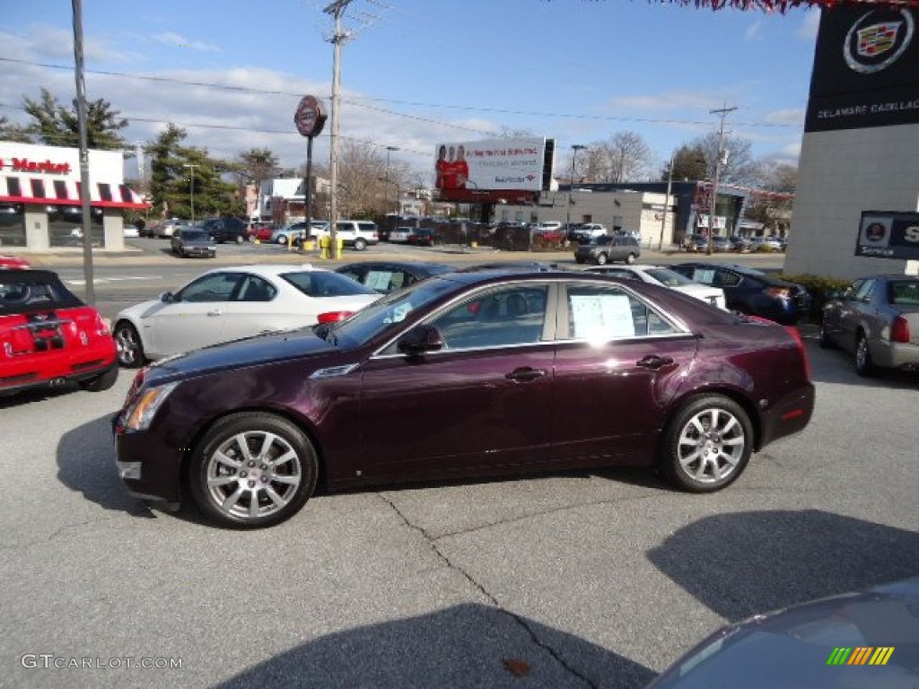 Black Cherry 2008 Cadillac CTS 4 AWD Sedan Exterior Photo #59718366