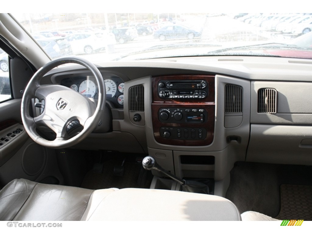 2003 Dodge Ram 3500 Laramie Quad Cab 4x4 Taupe Dashboard Photo #59719461