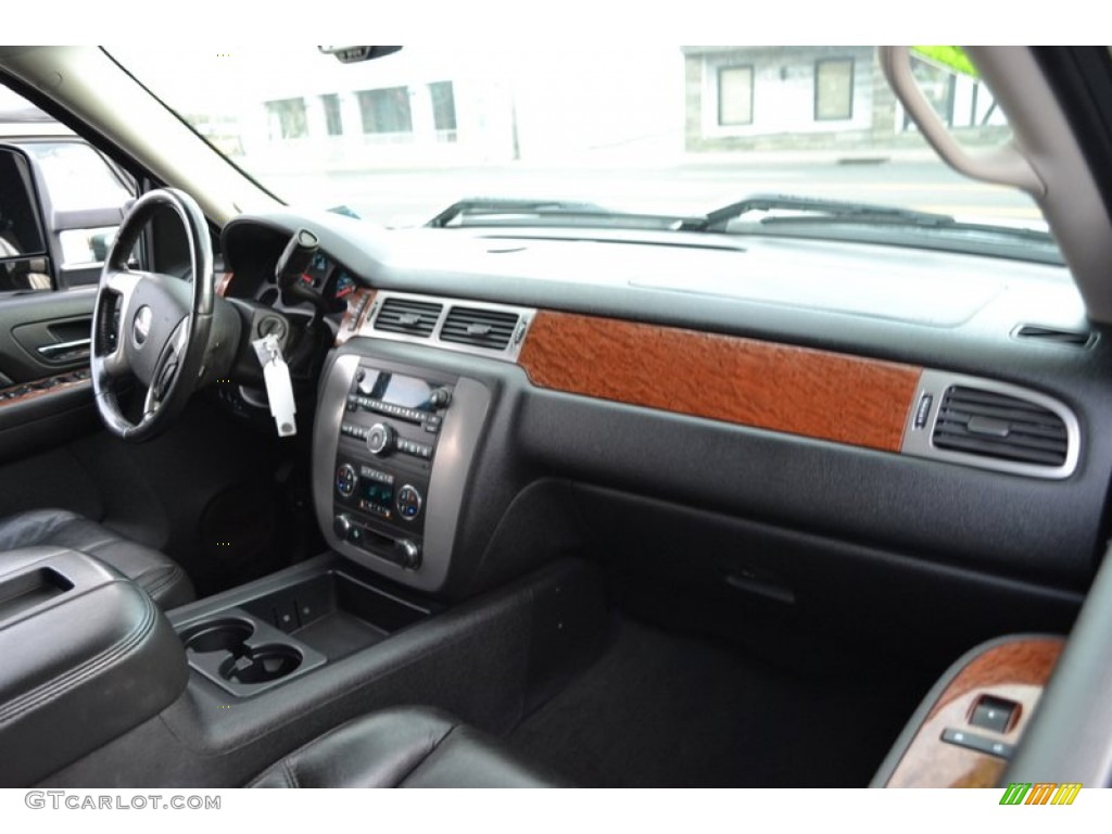 2008 GMC Sierra 2500HD SLT Extended Cab 4x4 Ebony Dashboard Photo #59719591