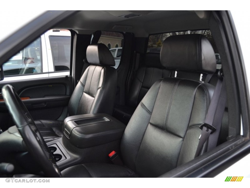 Ebony Interior 2008 GMC Sierra 2500HD SLT Extended Cab 4x4 Photo #59719599