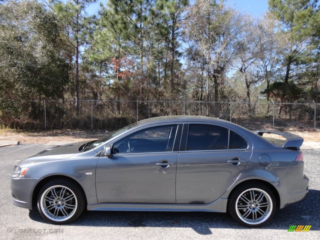 Graphite Gray Pearl 2009 Mitsubishi Lancer RALLIART Exterior Photo #59720218