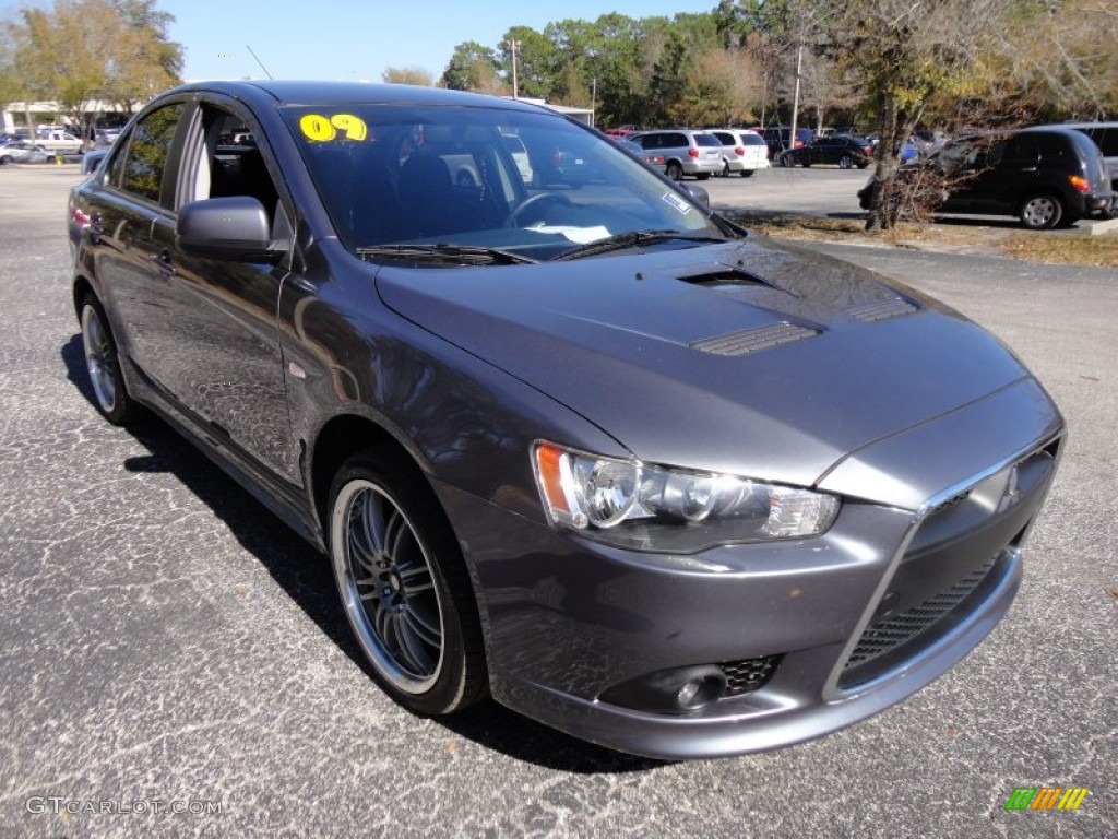 Graphite Gray Pearl 2009 Mitsubishi Lancer RALLIART Exterior Photo #59720283