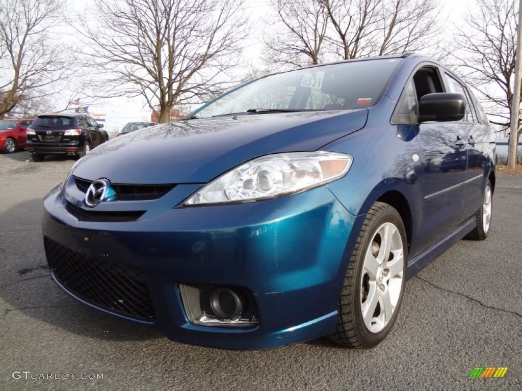 2007 MAZDA5 Sport - Phantom Blue Mica / Black photo #1