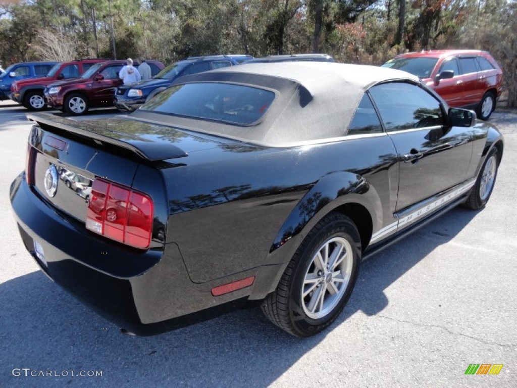 2005 Mustang V6 Premium Convertible - Black / Dark Charcoal photo #8