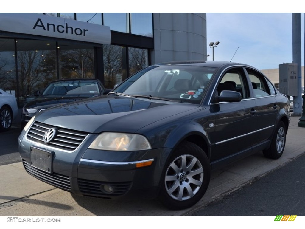 2002 Passat GLS Sedan - Silverstone Grey Metallic / Black photo #1