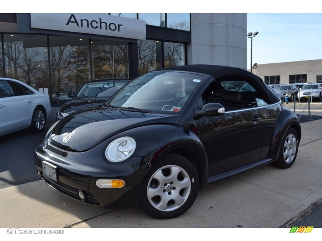 2003 New Beetle GLS Convertible - Black / Black photo #1