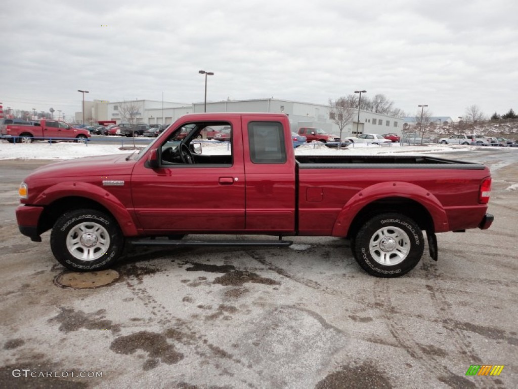 Redfire Metallic 2009 Ford Ranger Sport SuperCab Exterior Photo #59721609