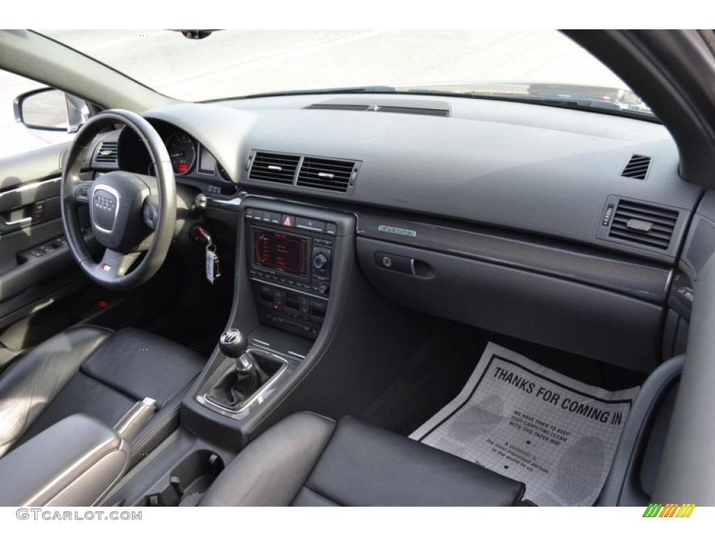 2008 Audi S4 4.2 quattro Sedan Black/Black Dashboard Photo #59721774