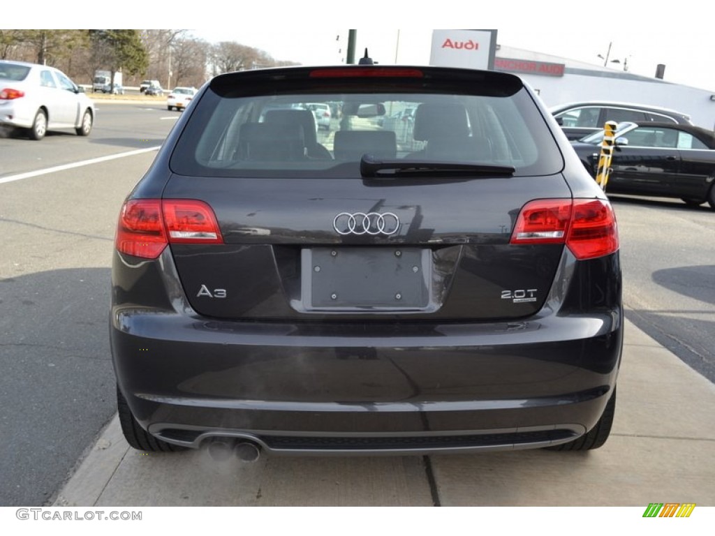 2009 A3 2.0T quattro - Lava Grey Pearl Effect / Black photo #4