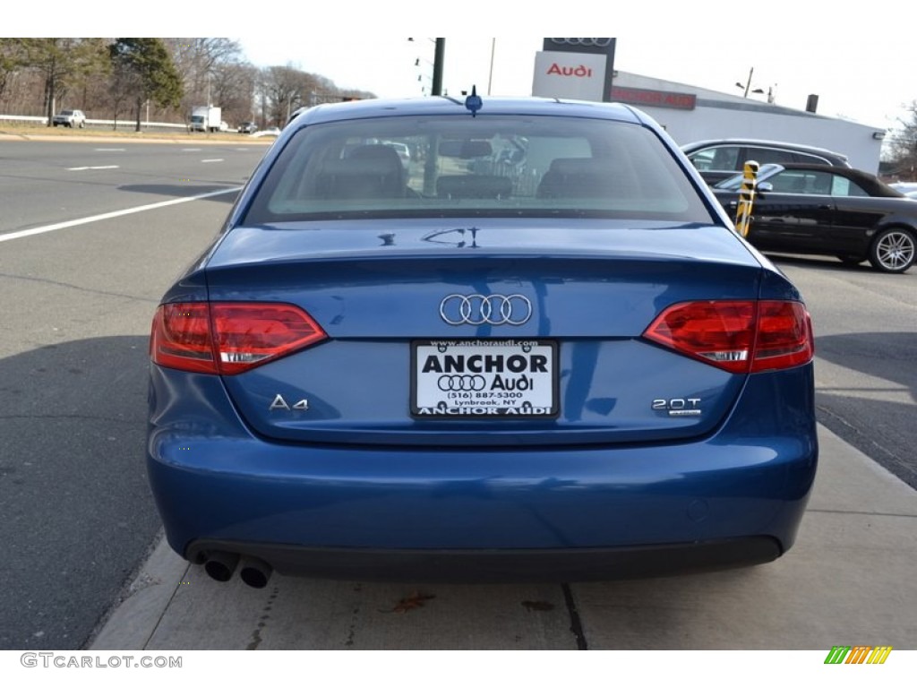 2009 A4 2.0T Premium quattro Sedan - Aruba Blue Pearl Effect / Cardamom Beige photo #4