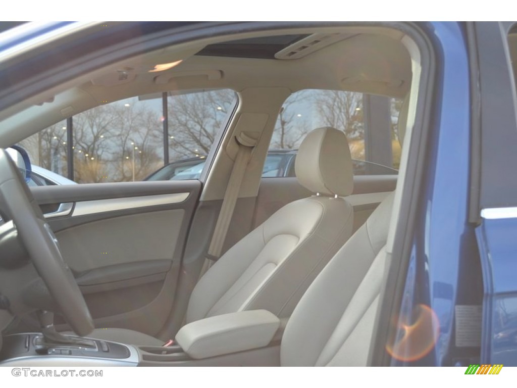 2009 A4 2.0T Premium quattro Sedan - Aruba Blue Pearl Effect / Cardamom Beige photo #9