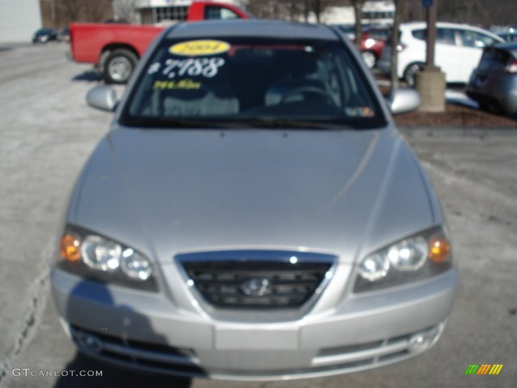 2004 Elantra GLS Sedan - Sterling Silver / Gray photo #2