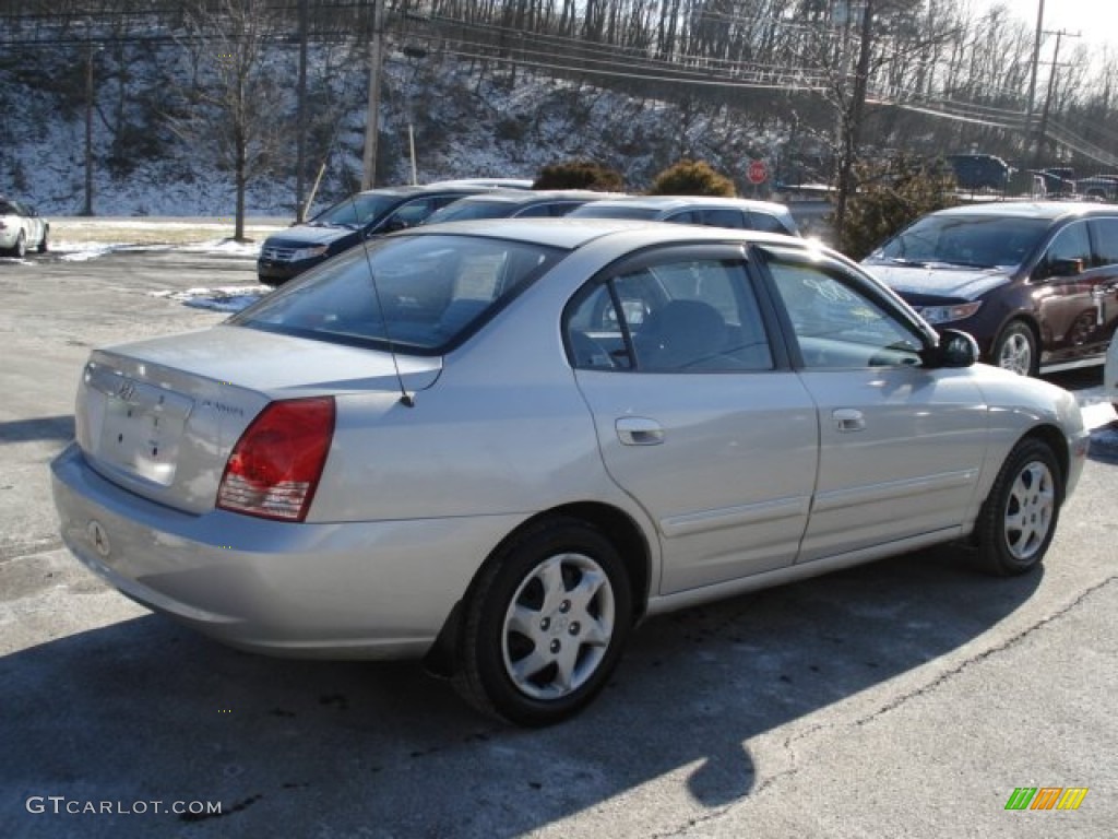 2004 Elantra GLS Sedan - Sterling Silver / Gray photo #5