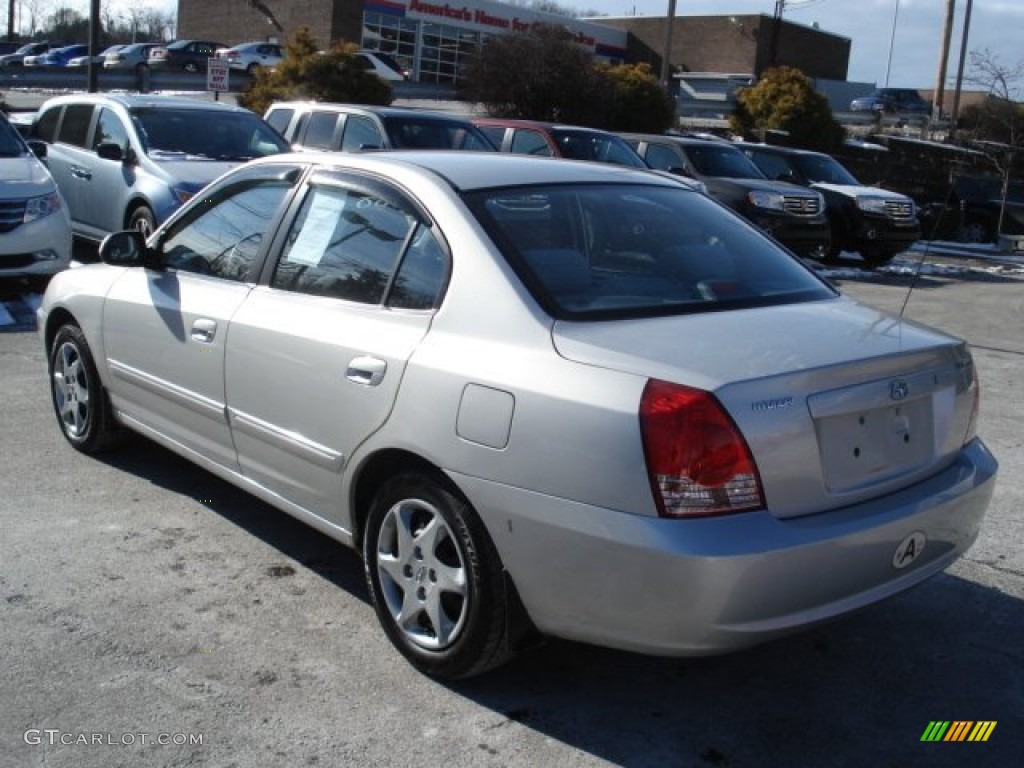 2004 Elantra GLS Sedan - Sterling Silver / Gray photo #7