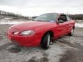 Bright Red 2001 Ford Escort ZX2 Coupe Exterior