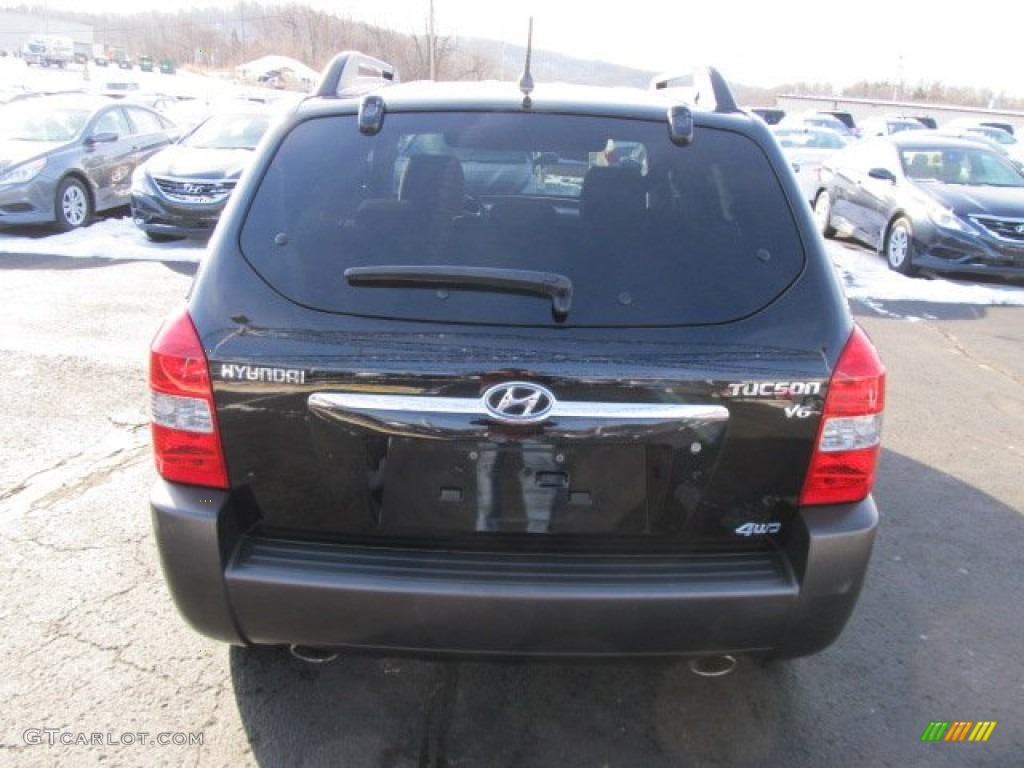 2006 Tucson GLS V6 4x4 - Obsidian Black / Gray photo #9