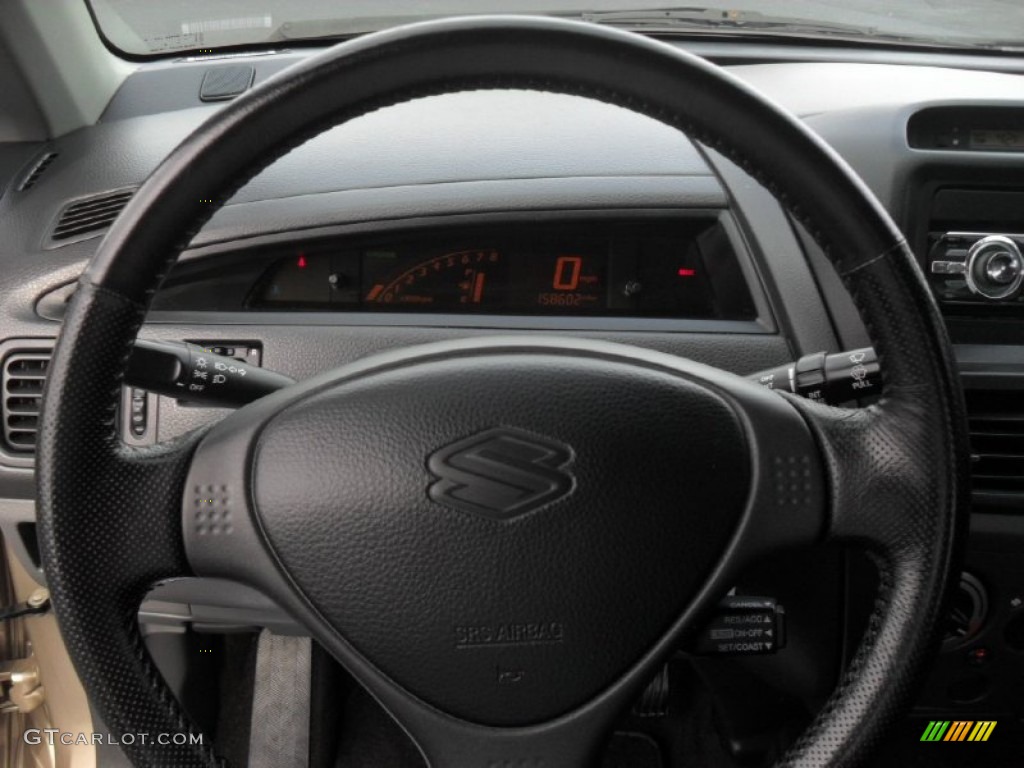2004 Aerio LX Sedan - Cool Beige Metallic / Black photo #12