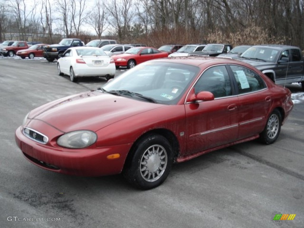1998 Sable LS Sedan - Toreador Red Metallic / Medium Graphite photo #1