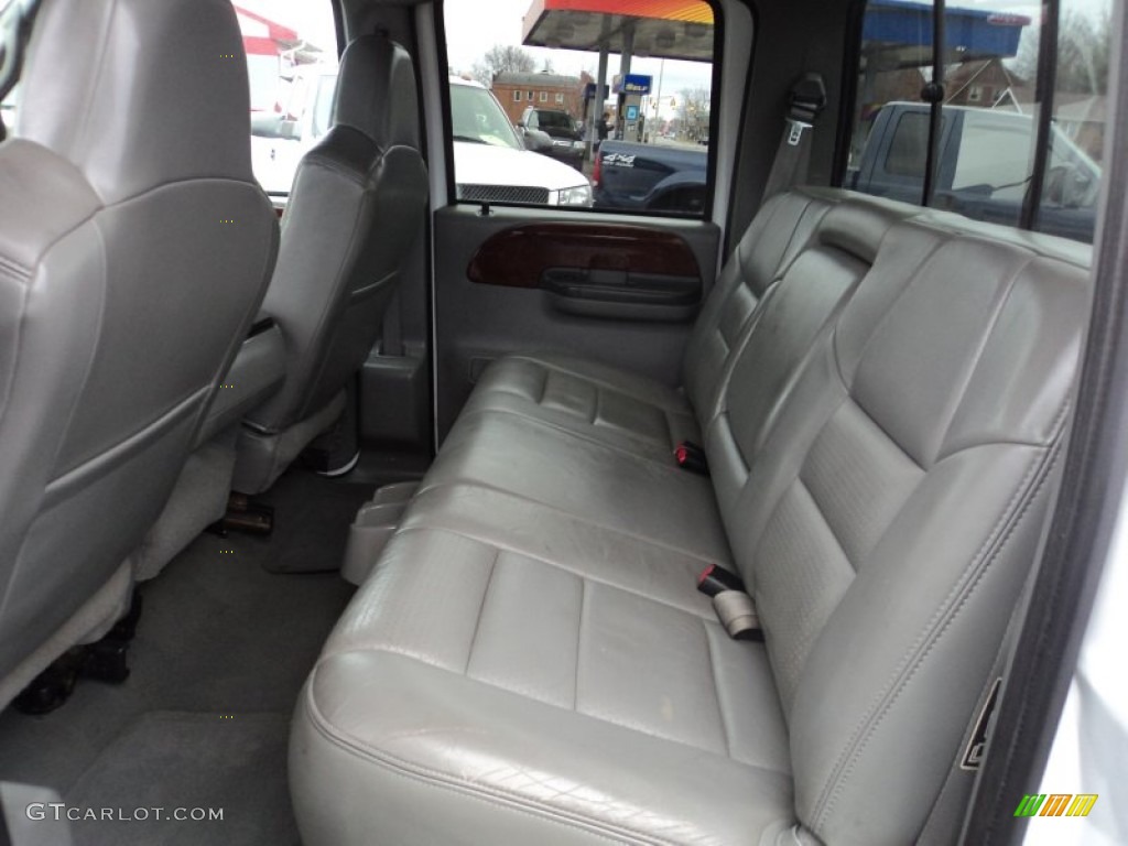 Medium Flint Interior 2002 Ford F350 Super Duty Lariat Crew Cab 4x4 Dually Photo #59725044
