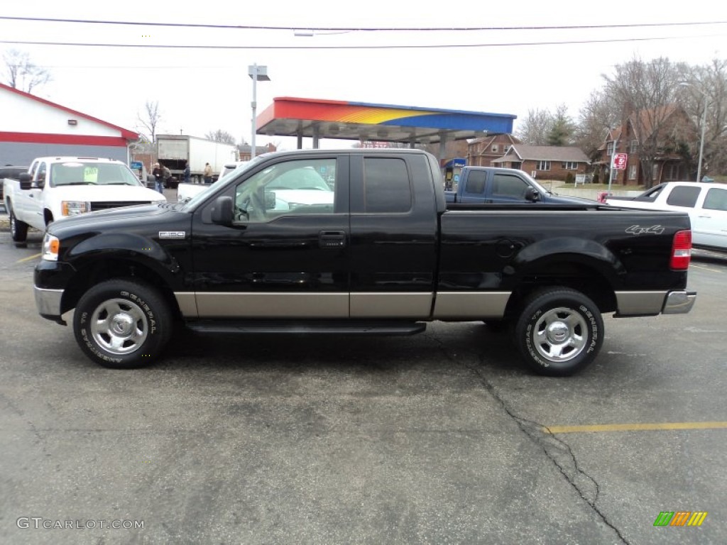 2006 F150 XLT SuperCab 4x4 - Black / Tan photo #1