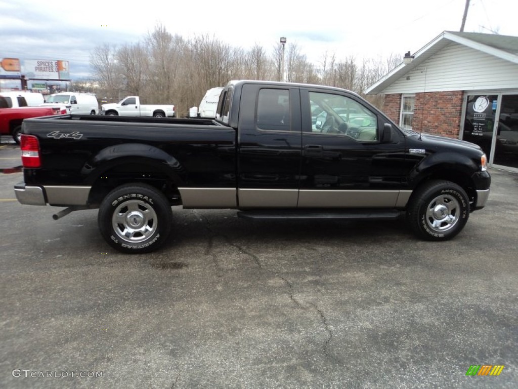 2006 F150 XLT SuperCab 4x4 - Black / Tan photo #18