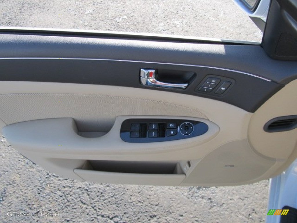 2011 Genesis 4.6 Sedan - White Satin Pearl / Cashmere photo #13