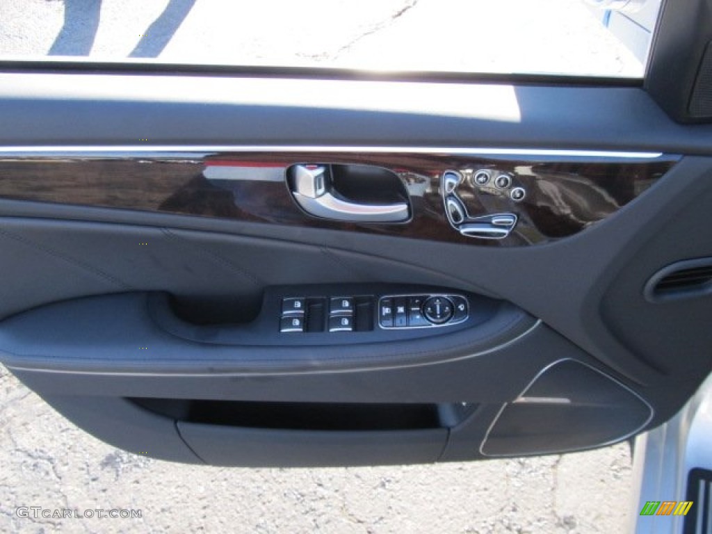2011 Hyundai Equus Signature Jet Black Door Panel Photo #59726742