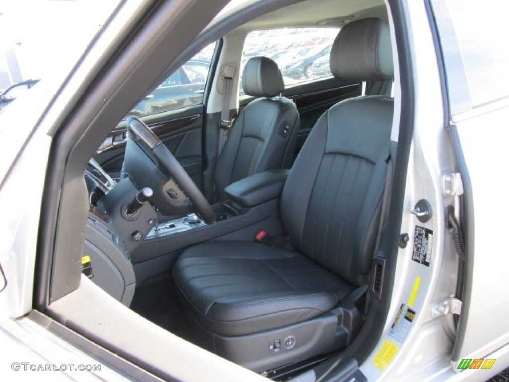 Jet Black Interior 2011 Hyundai Equus Signature Photo #59726769