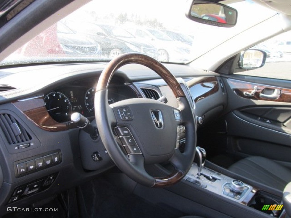 Jet Black Interior 2011 Hyundai Equus Signature Photo #59726985