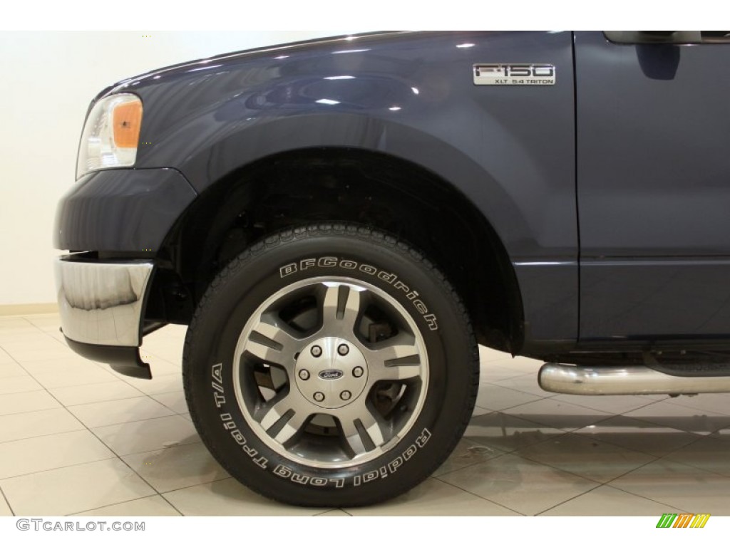 2006 F150 XLT SuperCab 4x4 - True Blue Metallic / Medium/Dark Flint photo #21