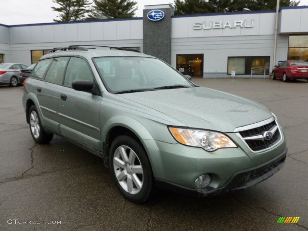 2009 Outback 2.5i Special Edition Wagon - Seacrest Green Metallic / Warm Ivory photo #1