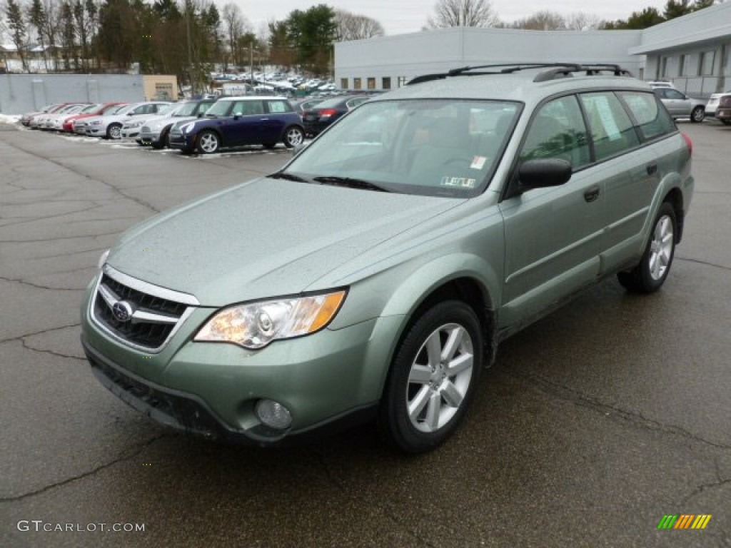 2009 Outback 2.5i Special Edition Wagon - Seacrest Green Metallic / Warm Ivory photo #3