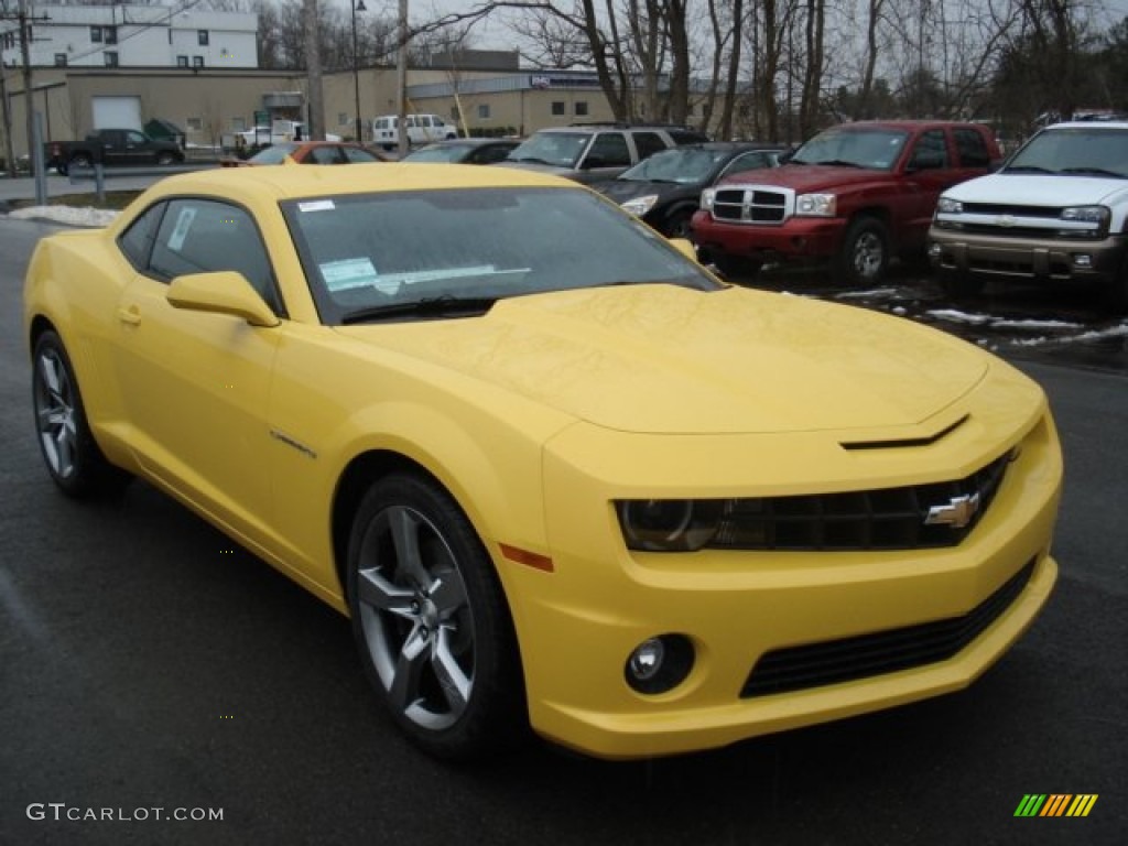 2012 Camaro SS/RS Coupe - Rally Yellow / Black photo #2
