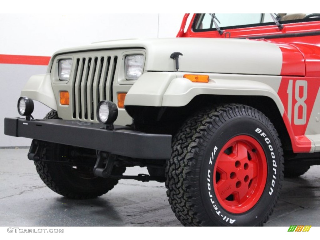 1994 Wrangler SE 4x4 - Jurassic Park Tan/Red / Saddle photo #19