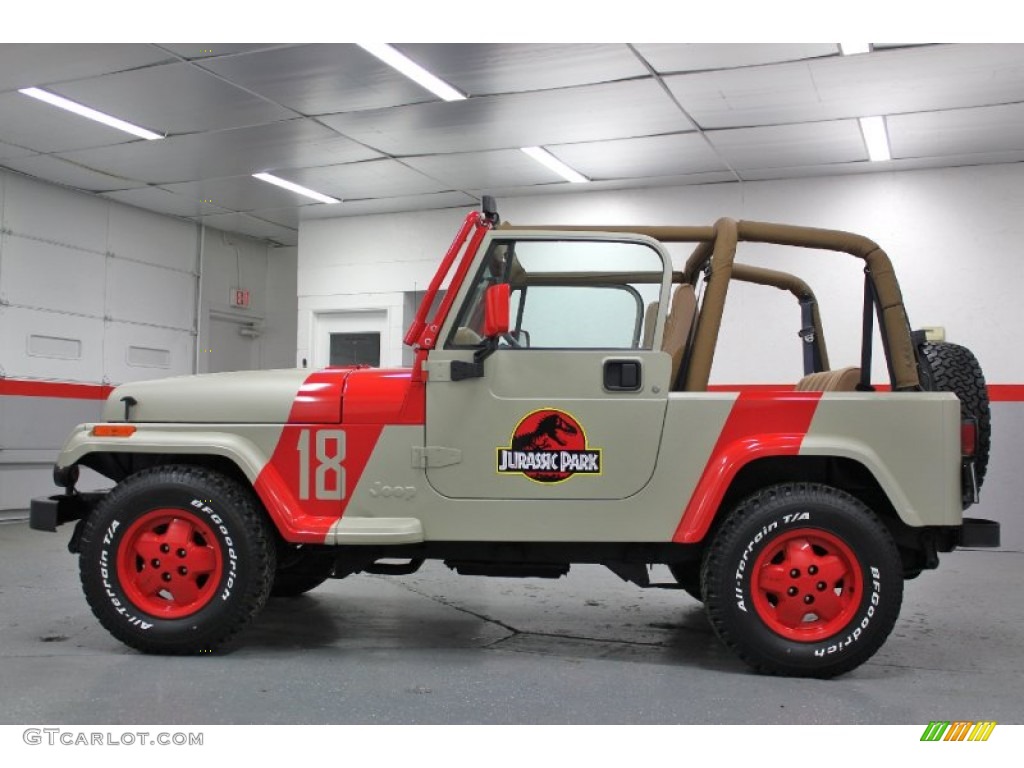 1994 Wrangler SE 4x4 - Jurassic Park Tan/Red / Saddle photo #24