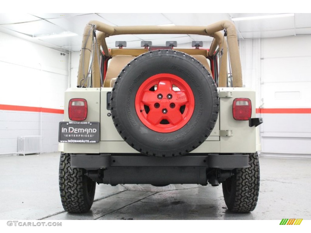 1994 Wrangler SE 4x4 - Jurassic Park Tan/Red / Saddle photo #34