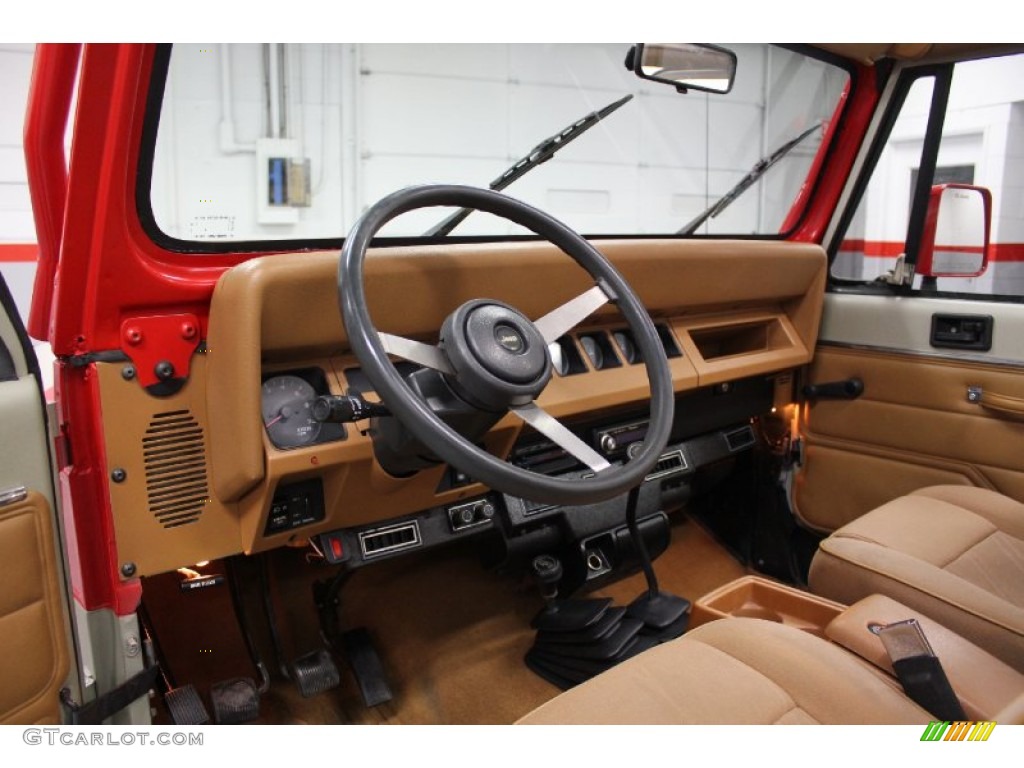 1994 Wrangler SE 4x4 - Jurassic Park Tan/Red / Saddle photo #80