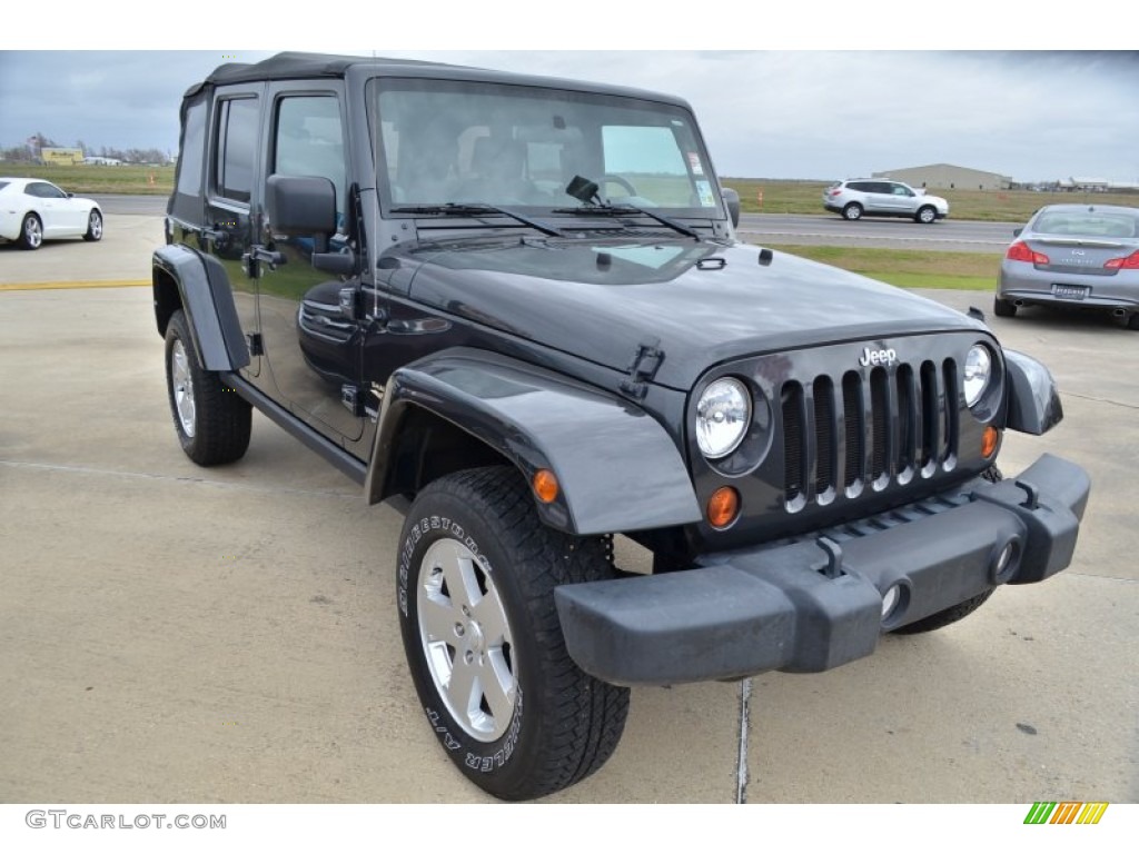 Dark Charcoal Pearl 2010 Jeep Wrangler Unlimited Sahara 4x4 Exterior Photo #59732127