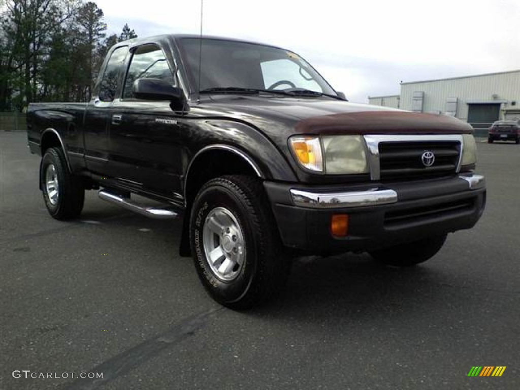 2000 Tacoma PreRunner Extended Cab - Black Sand Pearl / Oak photo #1