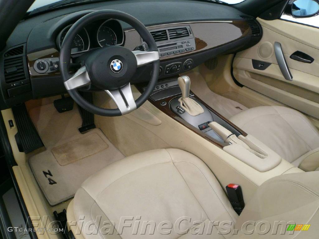 2003 Z4 3.0i Roadster - Jet Black / Beige photo #12