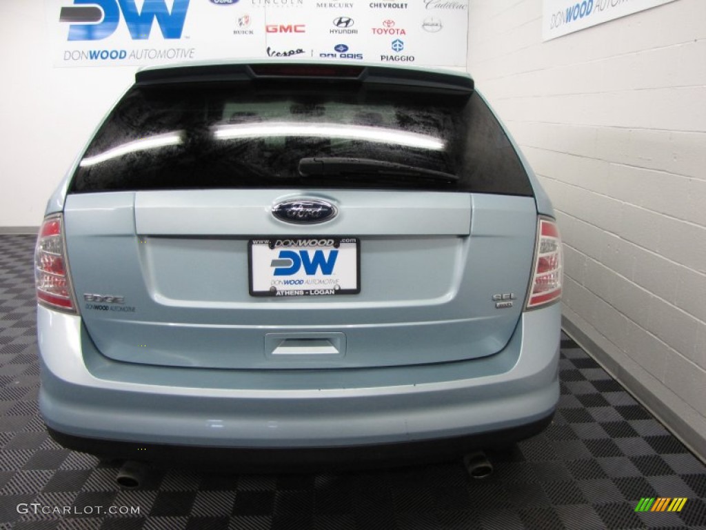 2008 Edge SEL AWD - Light Ice Blue Metallic / Charcoal photo #8