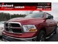 2009 Inferno Red Crystal Pearl Dodge Ram 1500 SLT Crew Cab  photo #1